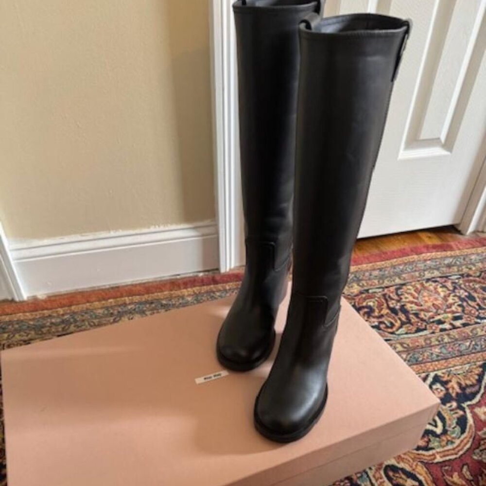 Miu Miu Tall Black Boots
